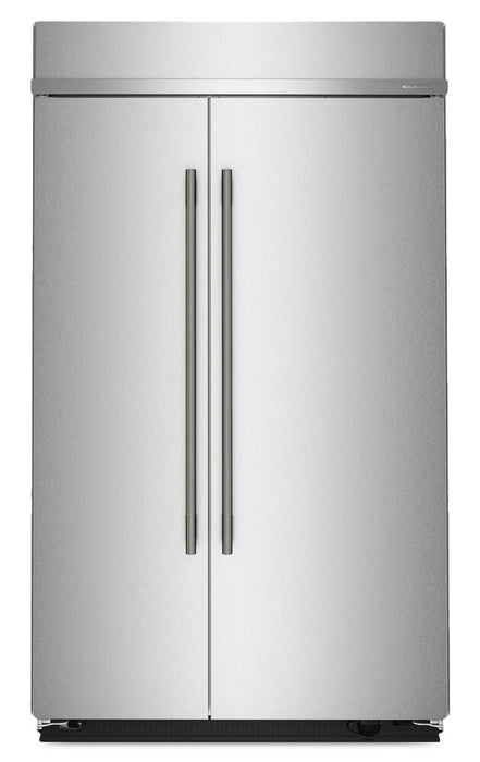Kitchenaid 48\" 29.4 Cu. Ft. Built-In Side-by-Side Refrigerator – Stainless Steel - KBSN748SPS