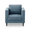 Metro 32" Fabric Chair with Tufted Seat Cushion and Reversible Back Cushion - Denim Blue | Fauteuil Metro de 32 po en tissu avec coussin de siège capitonné et coussin de dossier réversible - bleu denim