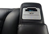 Zen 3-Piece Leather-Look Fabric Power Reclining Sectional with Massage and Two Drop-Down Consoles - Black | Sofa sectionnel à inclinaison électrique Zen 3 pièces en similicuir avec massage et 2 consoles rabattables - noir
