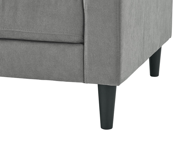 Metro 32\" Fabric Chair with Tufted Seat Cushion and Reversible Back Cushion - Grey