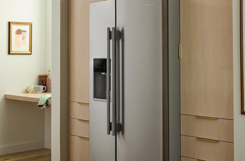 KitchenAid 36\" 29 Cu. Ft. Side-by-Side Refrigerator - Fingerprint Resistant Stainless Steel - KRSF536RPS 