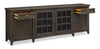 Wesley 90" Traditional TV Stand with Storage and Cable Management for TVs up to 95" - Graphite | Meuble pour téléviseur traditionnel Wesley de 90 po avec rangement et système de gestion des câbles pour téléviseurs jusqu’à 95 po - graphite