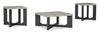 Sherman 35.5” Modern 3-Pack Coffee + 2 End Tables - Grey | Ensemble de 3 tables modernes Sherman de 35,5 po, table à café et 2 tables de bout - gris