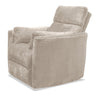 Remi 38" Fabric Swivel Glider Power Reclining Chair with USB ports – Taupe  | Fauteuil pivotant coulissant à inclinaison électrique Remi de 38 po en tissu avec ports USB - taupe