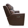 Vibe 85" Genuine Leather Massage Power Reclining Sofa with Immersive Audio and Power Headrests - Brown | Sofa de massage à inclinaison électrique Vibe de 85 po en cuir véritable avec son immersif et appuie-têtes électriques - brun