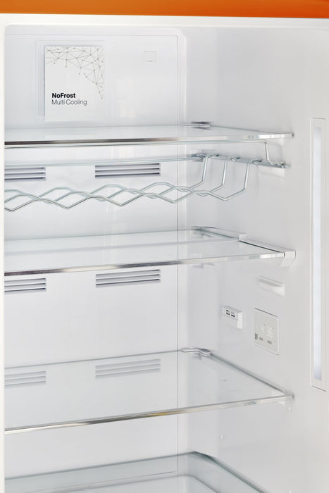 Classic Retro by Unique 24\" 12 Cu. Ft. Bottom-Freezer Refrigerator - Creamsicle Orange - UGP-340L O AC