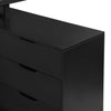 Daniel 55.11" Glass-Top L-Shaped Desk with Storage - Black | Bureau en forme de L Daniel de 55.11 po avec dessus en verre et rangement - noir