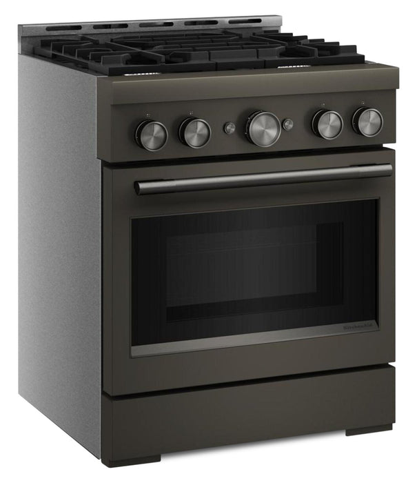 KitchenAid 4.1 Cu. Ft. Gas Range with No Preheat Air Fry Mode – Black Ore - KFGS930SBE