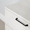 Everley Bedside  2-Drawer Nightstand with USB Port, 19.5"W - White | Table de nuit Everley de 19,5 po (L) à 2 tiroirs avec port USB - blanche