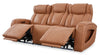 Shaquille O’Neal Home Titan 92" Genuine Leather Power Reclining Sofa with Shaq-o-pedic Comfort – Earth | Sofa à inclinaison électrique Titan de Shaquille O’Neal Home de 92 po en cuir véritable avec confort Shaq-o-pedic -  terre