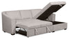 Envy 2-Piece Right-Facing Chenille Fabric Sleeper Sectional with Storage Chaise - Fog Grey | Sofa-lit sectionnel de droite Envy 2 pièces en tissu de chenille avec fauteuil long de rangement - gris brouillard