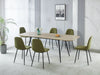 Joss Dining Table with 65-83"W Butterfly Extension, Metal - Natural | Table de salle à manger Joss de 65 po à 83 po (L) avec rallonge papillon, en métal - naturelle