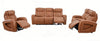 Shaquille O’Neal Home Titan 92" Genuine Leather Power Reclining Sofa with Shaq-o-pedic Comfort – Earth | Sofa à inclinaison électrique Titan de Shaquille O’Neal Home de 92 po en cuir véritable avec confort Shaq-o-pedic -  terre