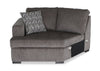 Made in Canada Legend 2-Piece Left-Facing Chenille Fabric Cuddler Sleeper Sectional - Pewter Brown | Sofa-lit sectionnel enveloppant de gauche Legend 2 pièces fabriqué au Canada en tissu de chenille - brun étain