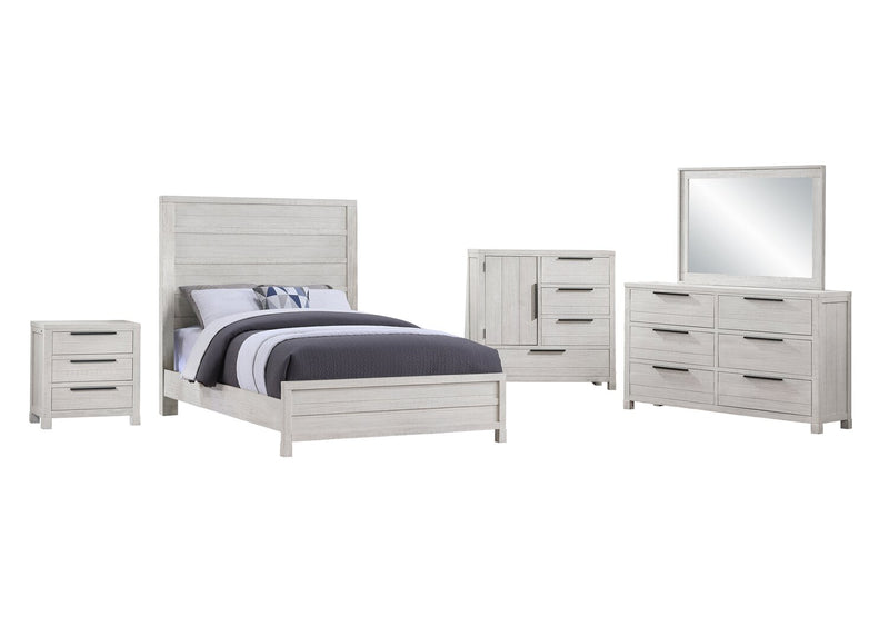 Haven Bedside 3-Drawer Nightstand with USB Port, 26\"W x 28\"H - White