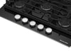 KitchenAid 36" Gas-on-Glass Cooktop - KCGG536PBL | Surface de cuisson à gaz sur vitrocéramique KitchenAid de 36 po – KCGG536PBL | KCGG536P