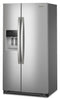 Whirlpool 36" 21 Cu. Ft. Side-by-Side Refrigerator - Fingerprint-Resistant Stainless - WRSC5536RZ | Réfrigérateur Whirlpool de 21 pi³ et de 36 po à compartiments juxtaposés - acier inoxydable résistant aux traces de doigts - WRSC5536RZ