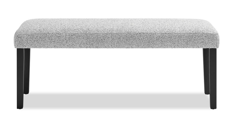 Libra Dining Bench with Polyester Fabric, 48\"W - Grey