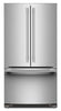 KitchenAid 36" 20 Cu. Ft. Counter-Depth French Door Refrigerator - PrintShield Stainless - KRFC136SPS | Réfrigérateur KitchenAid de 36 po et de 20 pi3 de profondeur comptoir à portes françaises - acier inoxydable PrintShieldMC - KRFC136SPS