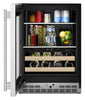 KitchenAid 24" Beverage Centre with Wood-Front Racks – PrintShield™ Stainless Steel - KUBL524SPS | Refroidisseur à boissons KitchenAid de 24 po avec grilles à devant en bois - acier inoxydable PrintShieldMC - KUBL524SPS