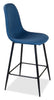 Jax Counter-Height Stool with Polyester Fabric, 26"H, Metal - Blue | Tabouret Jax de hauteur comptoir de 26 po (H) en tissu de polyester et en métal - bleu