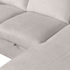 Envy 2-Piece Right-Facing Chenille Fabric Sleeper Sectional with Storage Chaise - Fog Grey | Sofa-lit sectionnel de droite Envy 2 pièces en tissu de chenille avec fauteuil long de rangement - gris brouillard