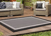 Milo 6'7" x 9'6" Flatweave Monochromatic Outdoor Rug – Grey | Carpette Milo à tissage plat monochrome 6 pi 7 po x 9 pi 6 po pour l’extérieur - grise