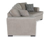 Made in Canada Legend 2-Piece Right-Facing Chenille Fabric Cuddler Sleeper Sectional - Platinum Beige | Sofa-lit sectionnel enveloppant de droite Legend 2 pièces fabriqué au Canada en tissu de chenille - beige platine