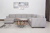 Vault 6-Piece Left-Facing Sectional with Sofa Bed Loveseat, Two Storage Chairs and Storage Chaise - Grey | Sofa sectionnel de gauche Vault 6 pièces avec causeuse-lit, 3 fauteuils de rangement et fauteuil long de rangement - gris