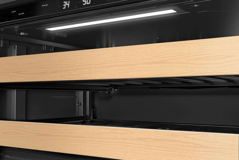 KitchenAid 24\" Beverage Centre with Wood-Front Racks – PrintShield™ Stainless Steel - KUBR524SPS 