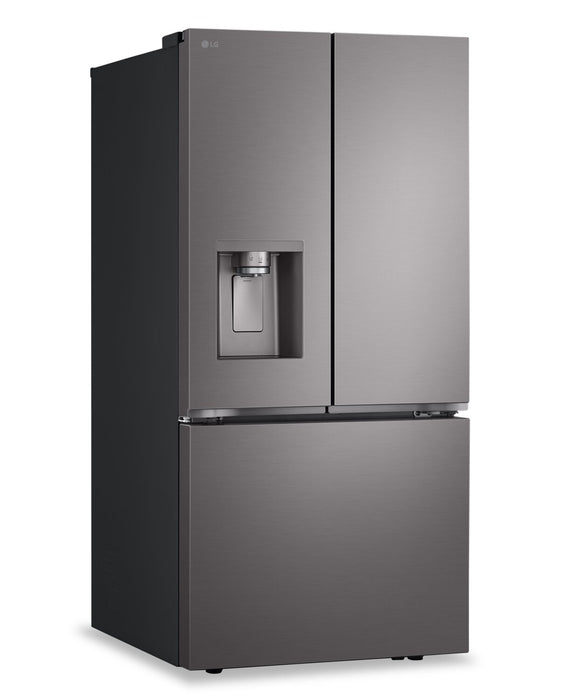 LG 33\" 25 Cu. Ft. French-Door Refrigerator with Dual Ice Makers - Black Stainless Steel - LF25S6330D