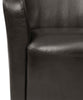 Zello 29.92" Faux Leather Accent Chair with Wood Legs - Brown | Fauteuil d’appoint Zello de 29,92 po en similicuir avec pattes en bois - brun