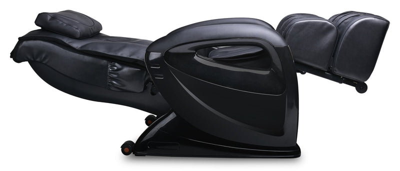 Remedy 30.3\" Faux Leather Reclining Massage Chair - Black