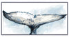 Whale Tail Framed Canvas with Hand Embellishment - 21.5" x 41.5" | Toile encadrée « Whale Tail » avec fioritures apposées à la main - 21,5 po x 41,5 po