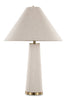 Rachel 19" Contemporary Table Lamp with Linen Shade – Brass | Lampe de table contemporaine Rachel de 19 po avec abat-jour en lin - laiton