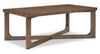 Maxwell 48" Coffee Table - Light Brown Hickory | Table à café Maxwell de 48 po - noyer brun clair