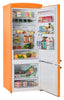 Unique Classic Retro 28" 17 Cu Ft. Bottom Mount Refrigerator - Orange - UNQ-455L O AC | Réfrigérateur Classic Rétro d’Unique de 28 po et de 17 pi3 à congélateur inférieur - orange - UNQ-455L O AC