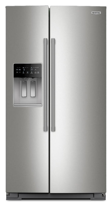 Maytag 36\" 20.8 Cu. Ft. Side-by-Side Refrigerator - Fingerprint-Resistant Stainless - MRSC6636RZ