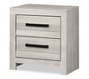 Aspen Bedside 2-Drawer Nightstand, 22"W x 24"H - Grey | Table de nuit Aspen de 22 po (L) x 24 po (H) à 2 tiroirs - grise