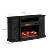 Zenith 64" Electric Fireplace TV Stand with Storage for TVs up to 70" - Black | Meuble pour téléviseur Zenith de 64 po avec foyer électrique et rangement, pour téléviseurs jusqu’à 70 po - noir