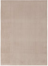 Dream Step Memory Foam Channel Taupe Faux Fur Area Rug - 5' x 7'