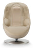 LG 29.6" Leather-Look Fabric Reclining Massage Chair with Matching Ottoman - Brown | Fauteuil de massage inclinable LG de 29,6 po en tissu d’apparence cuir avec pouf assorti - brun