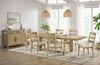 Aspen 7pc Dining Package with 80-104" Extension Table & 6 Chairs, Fabric - Natural | Ensemble de salle à manger Aspen 7 pièces avec table à rallonge, 80 po à 104 po et 6 chaises en tissu - naturel