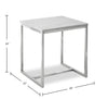 Sampson 20" Modern Marble End Table - White | Table de bout moderne Sampson en marbre de 20 po - blanc