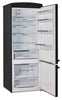 Unique Classic Retro 28" 17 Cu Ft. Bottom Mount Refrigerator - Black - UNQ-455L B AC | Réfrigérateur Classic Rétro d’Unique de 28 po et de 17 pi3 à congélateur inférieur - noir - UNQ-455L B AC