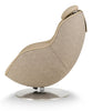 LG 29.6" Leather-Look Fabric Reclining Massage Chair with Matching Ottoman - Brown | Fauteuil de massage inclinable LG de 29,6 po en tissu d’apparence cuir avec pouf assorti - brun