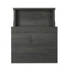 Fynn Bedside 1-Drawer Nightstand with Storage Shelf, 18"W x 25.75"H - Brown/Black | Table de nuit Fynn de 18 po (l) x 25,75 po (H) à 1 tiroir avec tablette de rangement - brune et noire