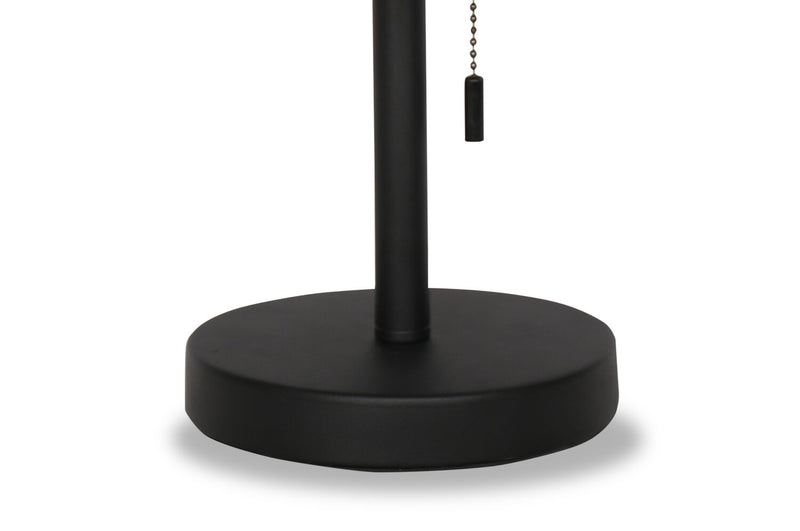 Solana 11” Modern Metal Acrylic Portable Indoor/Outdoor Table Lamp with USB Port - Black