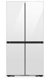 Samsung 36\" 22.8 Cu. Ft. Bespoke Counter-Depth 4-Door Flex™ with Beverage Center Refrigerator - White Glass - RF23DB960012AA