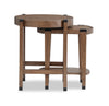 Gordon 22” 2-Piece Round Solid Wood Nesting Accent Table - Brown | 2 tables d’appoint gigognes rondes Gordon de 22 po en bois massif - brunes